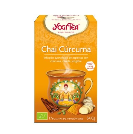Infusión Chai Cúrcuma  BIO marca Yogi Tea