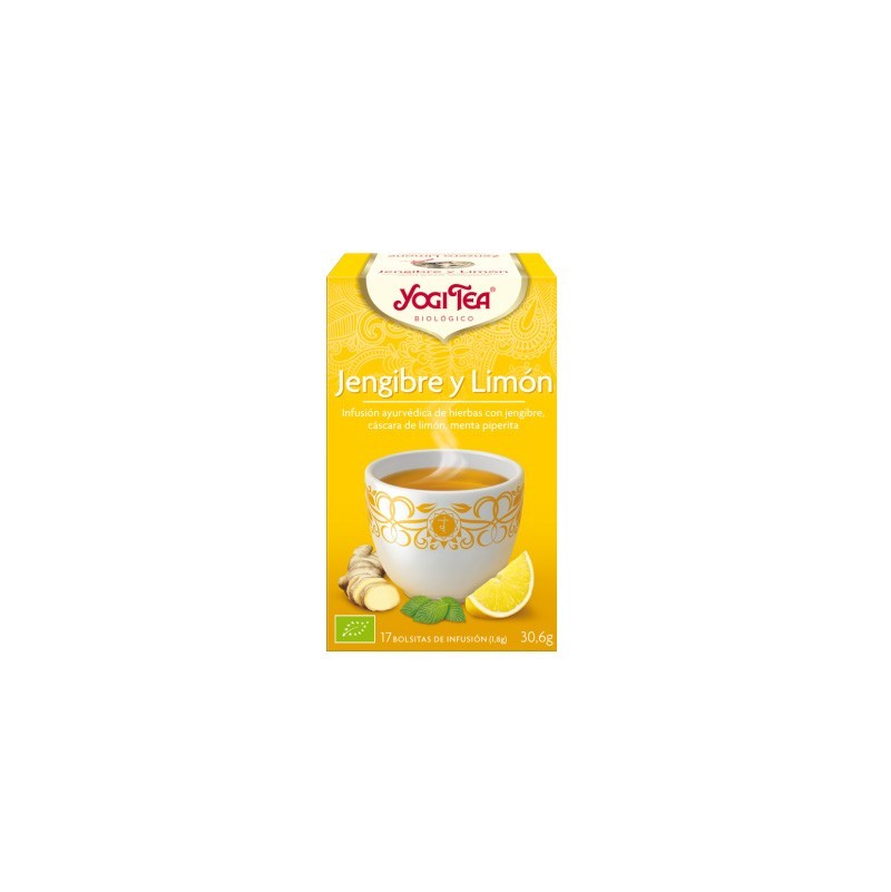 Infusión Jengibre y limón  BIO marca Yogi Tea